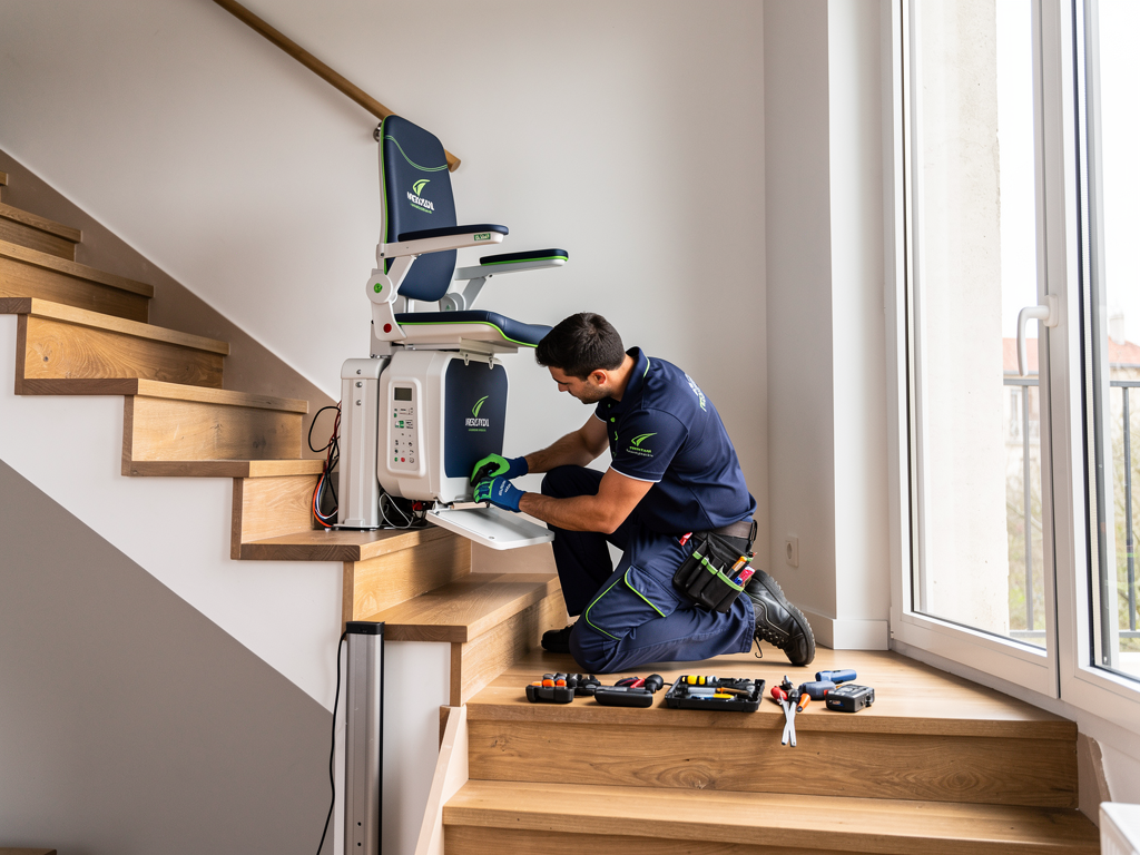 Installation monte escalier Toulouse par nos techniciens experts